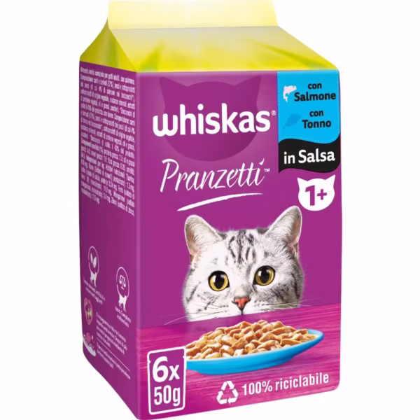 Whiskas Pranzetti Cat Busta Multipack 6x50G